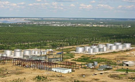 Строящийся завод по переработке газа и конденсата в пос. Кысыл-Сыр (Якутия) Завод по переработке газа и конденсата